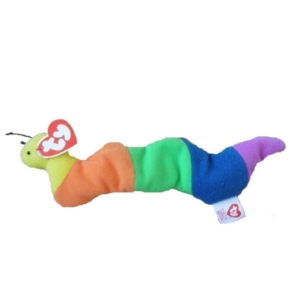 TY Teenie Beanie Baby McDonalds Inch The Inchworm #4 1998 - Picture 1 of 5